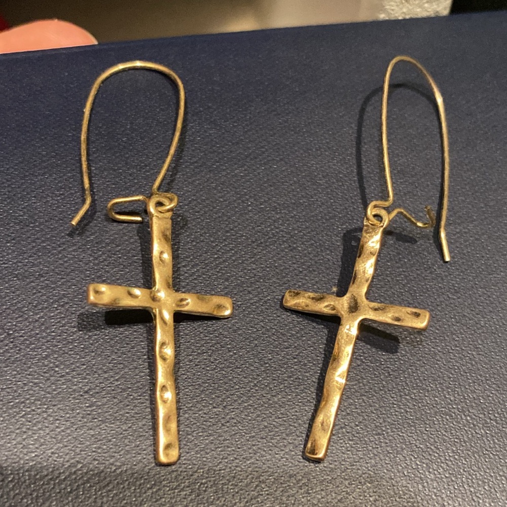 Cross earrings